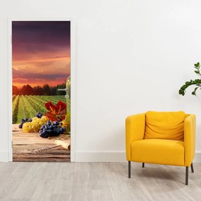 Fototapet pentru ușă - Podgorii cu struguri (95x205cm)