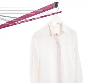 Uscator rufe exterior Brabantia Lift-O-Matic Outdoor 50m, ancora din metal, husă și geantă cu cleme, Spring Pink 1005640