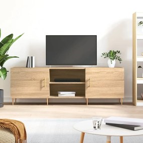 Comoda TV, stejar sonoma, 150x30x50 cm, lemn compozit