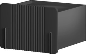 Noptieră Malmi 45 cm cu sertar - negru mat / negru