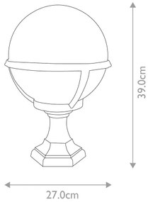 Lampă de exterior GLENBEIGH 1xE27/100W/230V IP44 Elstead