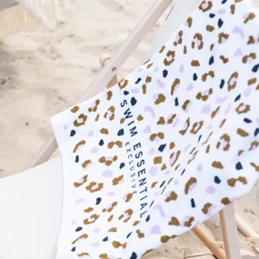 Prosop de baie copii Leopard beige