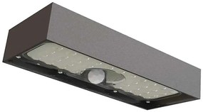 Proiector LED solar cu senzor de mișcare LED/3,7V 3000mAh 4000K IP65 negru