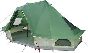 vidaXL Cort Tipi cu acoperiș Verde 466 x 310 x 240 cm tafta