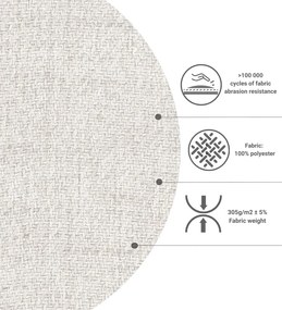 Pat boxspring crem cu spațiu de depozitare 180x200 cm Imagine – Maison de Rêve