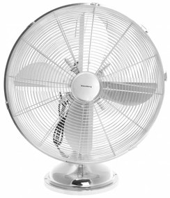 Ventilator de birou, 40 cm, Klausberg KB7538, otel, argintiu