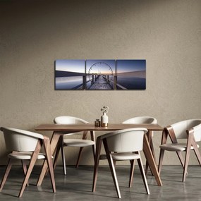Tablou - Pe dig (cu ceas) (90x30 cm)