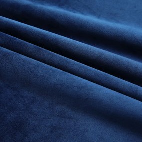 Draperii opace 2 buc. albastru inchis 140x245cm catifea carlige 2, Albastru inchis, 140 x 245 cm