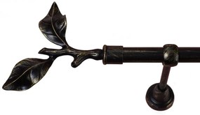 Galerie simpla -galaz-simpla /19 -negru antichizat (Alege marime: 140 cm)