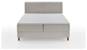 Pat boxspring bej cu spațiu de depozitare 180x200 cm Memphis - Meise Möbel