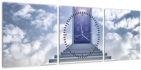 Tablou - Călătorie într-o altă dimensiune (cu ceas) (90x30 cm)