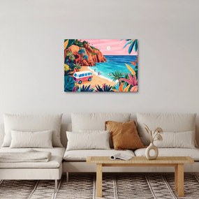 Tablou - Rulotă la ocean (70x50 cm)