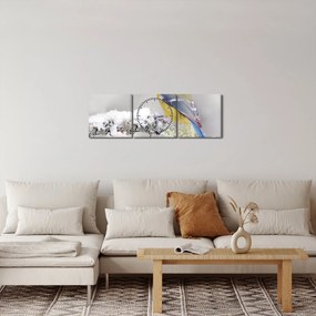 Tablou - Pițigoi (cu ceas) (90x30 cm)