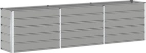 vidaXL Jardinieră Gri deschis 480 x 50 x 45 cm Oțel Galvanizat