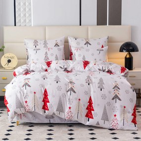 Lenjerie de pat din microfibra JINGLE albă Dimensiune lenjerie de pat: 2 buc 70 x 90 cm | 200 x 220 cm