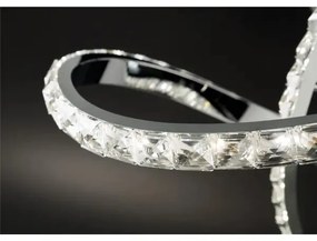 Plafonieră LED aplicată, reglabilă, ABRO, 26W/230V, crom lucios