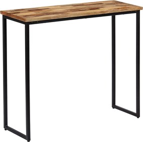 vidaXL Masă consolă, lemn masiv de tec reciclat, 90 x 30 x 76 cm