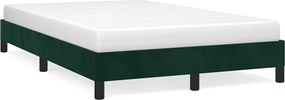 vidaXL Cadru de pat fără saltea, verde închis, 120x200 cm, catifea