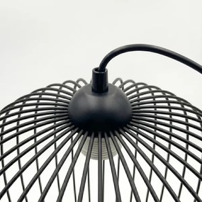 Lampă suspendată pe cablu DESTELLO 1xE27/15W/230V Ø 33 cm negru