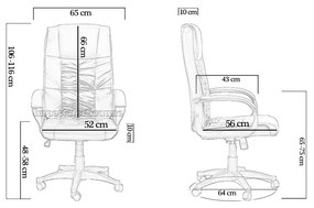 Scaun ergonomic de birou OFF 023 negru