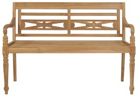 43052 vidaXL Bancă Batavia, 120 cm, lemn de tec