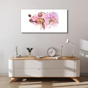Tablou canvas Acuarela flori de orhidee