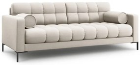 Canapea Bali 4 locuri stofa/picioare negre L217 cm