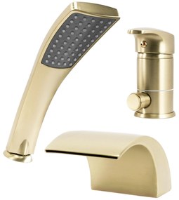 Baterie pentru cadă Rea Riven Brush Gold