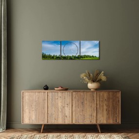 Tablou cu luncă (cu ceas) (90x30 cm)