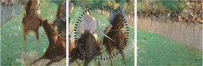 Tablou - Edouard Manet, At the Races, reproducere (cu ceas) (90x30 cm)