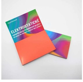 Bloc mic de notițe electrostatic Symbionotes 19 x 10 cm - 100 foi, roșu