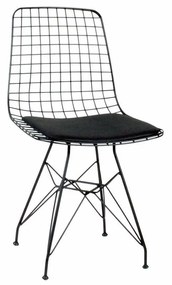 Scaun metal Frame, Negru, 53 x 80 x 51 cm