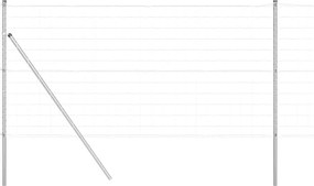 vidaXL Gard cu Stâlp Argintiu 1,2 x 10 m Oțel și PVC