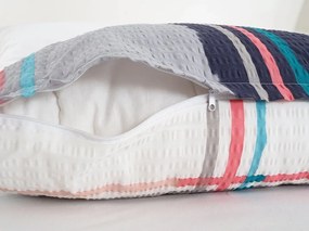 Lenjerie de pat creponata SPLIT colorata Dimensiune lenjerie de pat: 2 buc 70 x 90 cm | 200 x 220 cm