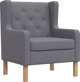 vidaXL Fotoliu, gri, material textil