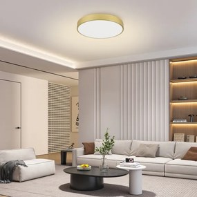 Brilagi - Corp de iluminat LED dimabil POOL, 60 W, 230 V, 3000-6000K, Ø 60 cm, auriu + telecomandă