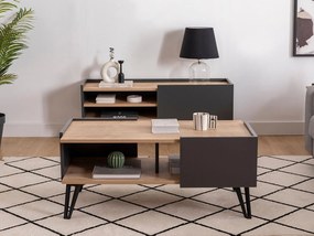 Măsuță de cafea Tilata (stejar zafir + antracit) . 1093266