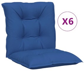Perne scaun de gradina, 6 buc., albastru regal, 100 x 50 x 7 cm 6, Albastru regal, 100 x 50 x 7 cm