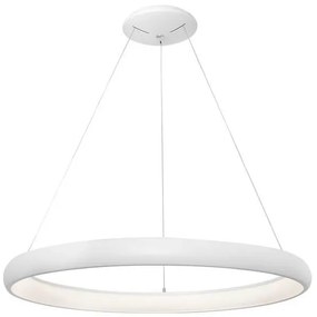 Lustra LED dimabila, design modern Albi alb, 81cm