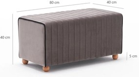 Taburete Mabelona (Gri maro). 1107214