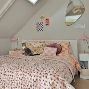 Lampă de masă de design roz - Triangolo