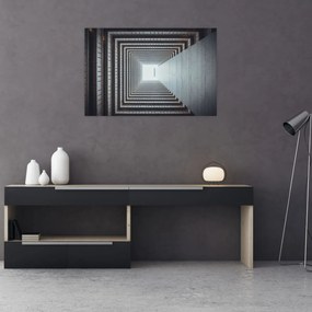 Tablou - Vedere din interiorul clădirii (90x60 cm)