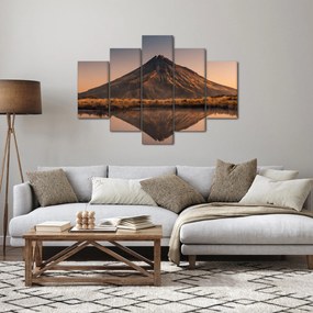 Tablou oglindirea muntelui Taranaki, Noua Zeelanda (150x105 cm)