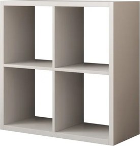 Bibliotecă, 77x77 cm, Cleo III, ADRK Furniture (Culoare: Alb)
