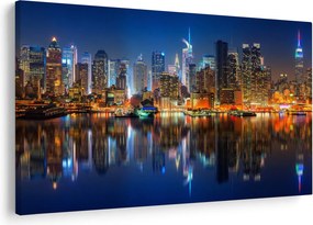 Tablou cu Manhattan noaptea (90x60 cm)