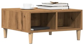 vidaXL Masă de cafea, stejar artizanal, 60x60x30 cm, lemn prelucrat