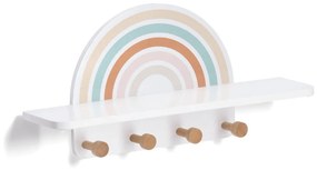 Cuier de perete RAINBOW cu polita