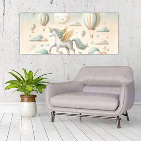 Tablou - Unicorn fericit (120x50 cm)