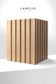 Panou riflat 3D Olmo, Oak Gold II, 270x12.2 cm, Lamelio