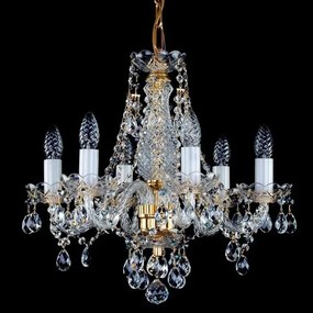 Candelabru Cristal Bohemia Exclusive 6 brate, diam. 48cm Magda VI CE